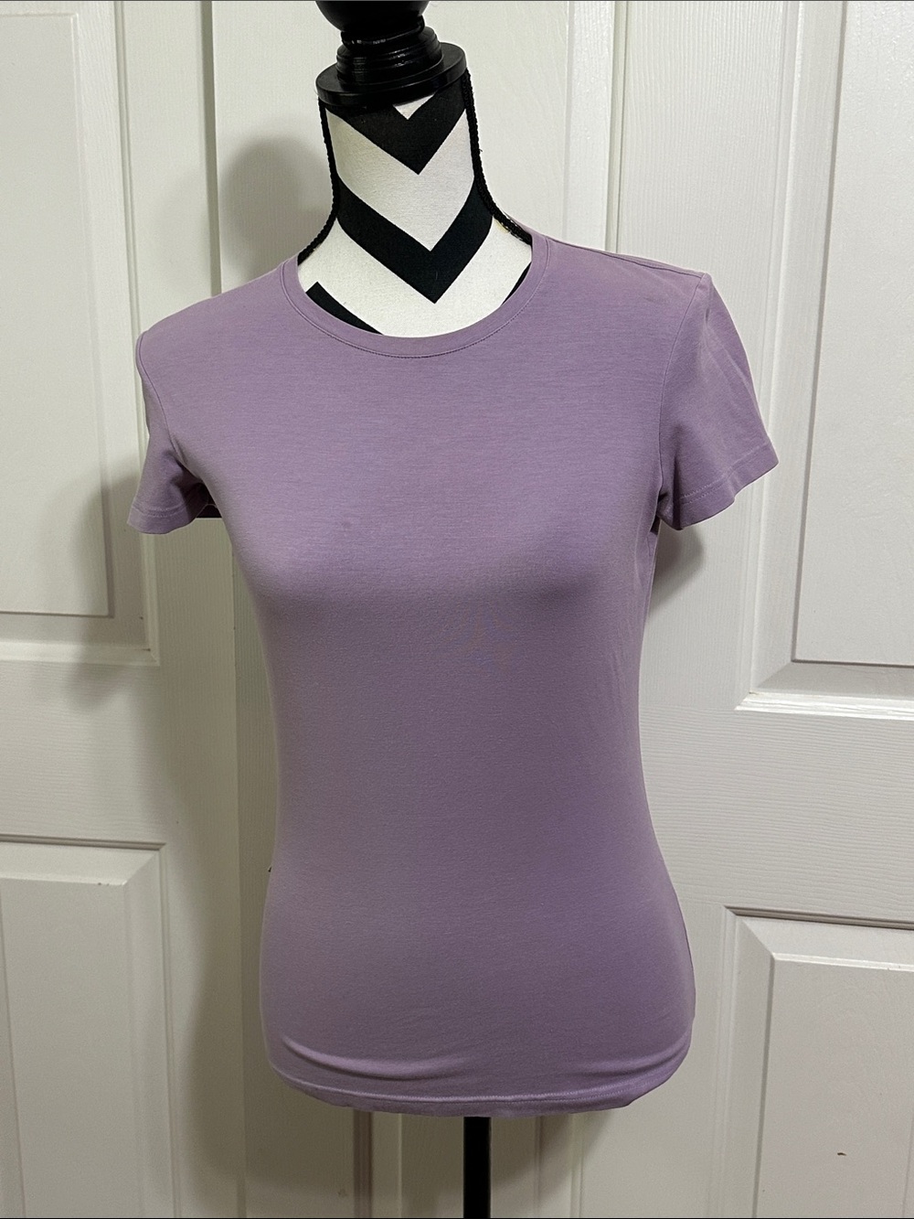 Prada Vintage Classic Crewneck Women’s Tee in Lavender